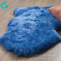 wholesale wxccf blue sheepskin faux fur throw area rugs